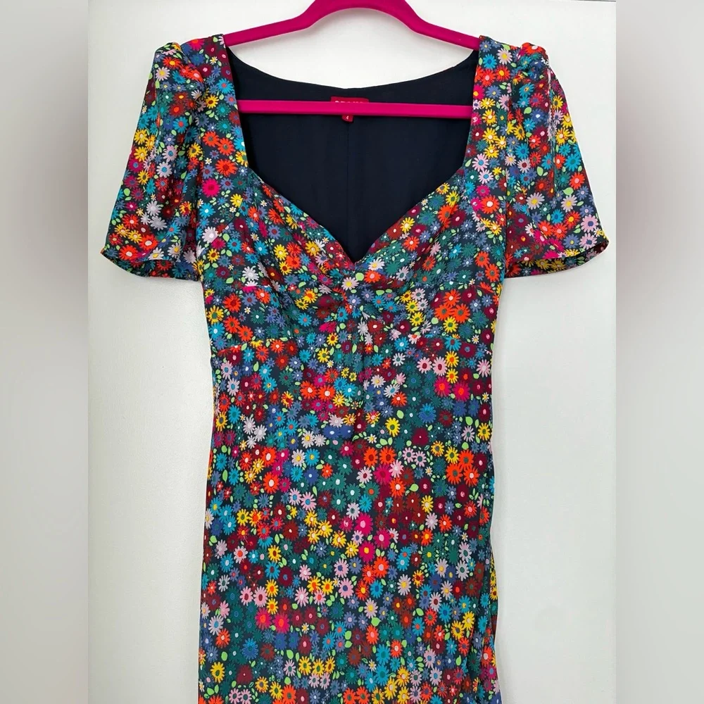 Staud Lea Maxi Dress in Rainbow Flower Market - Picture 7 of 12